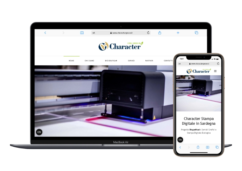 Character Green Sassari - Stampa digitale Sardegna