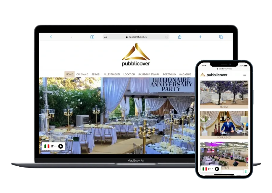 Pubblicover Claudio Rottuno - Organizzazione ed allestimento eventi.